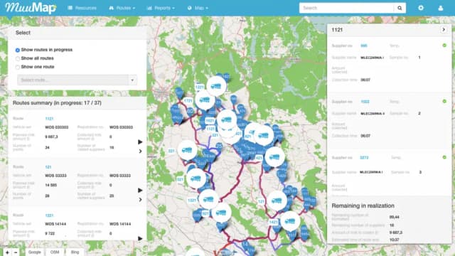 Muumap mobile system development project preview