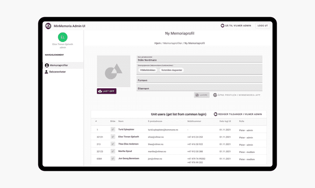 Social platform for retirees project preview