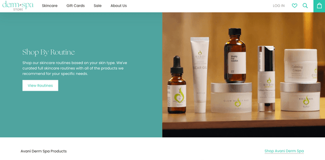 DermSpa Store project preview