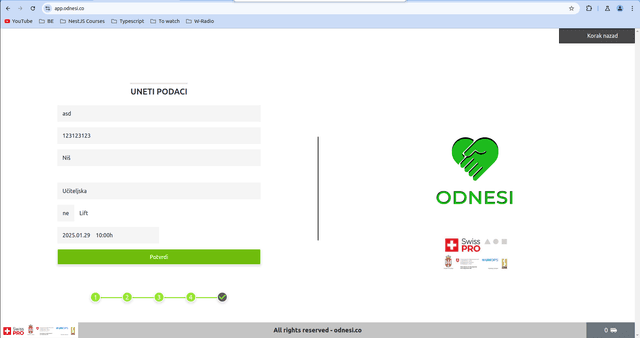 Odnesi project preview