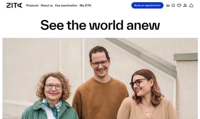 ZITA e-shop project preview