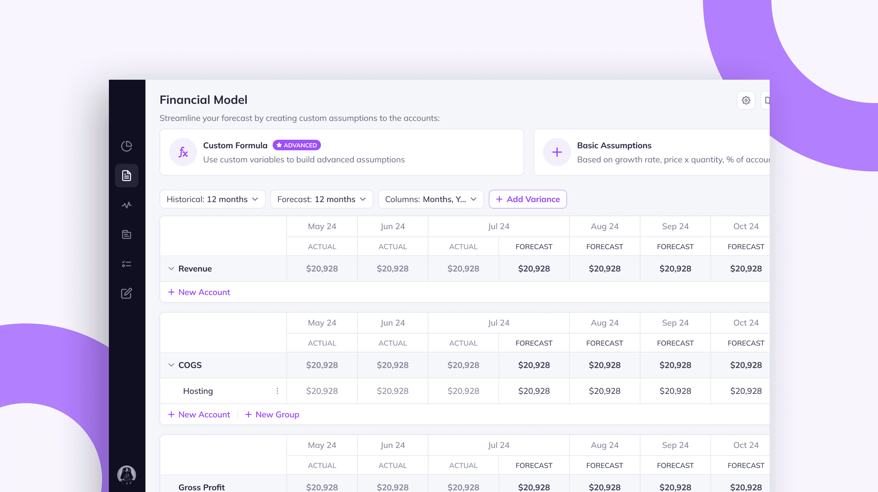 Financial Forecasting Platform
